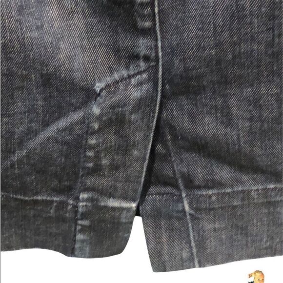 Paper Denim & Cloth Dark Wash Distressed Jean Skirt women's size 29 - Picture 10 of 10